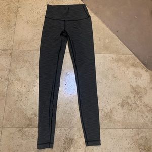 NWOT LULULEMON Wunder Under Leggings Grey